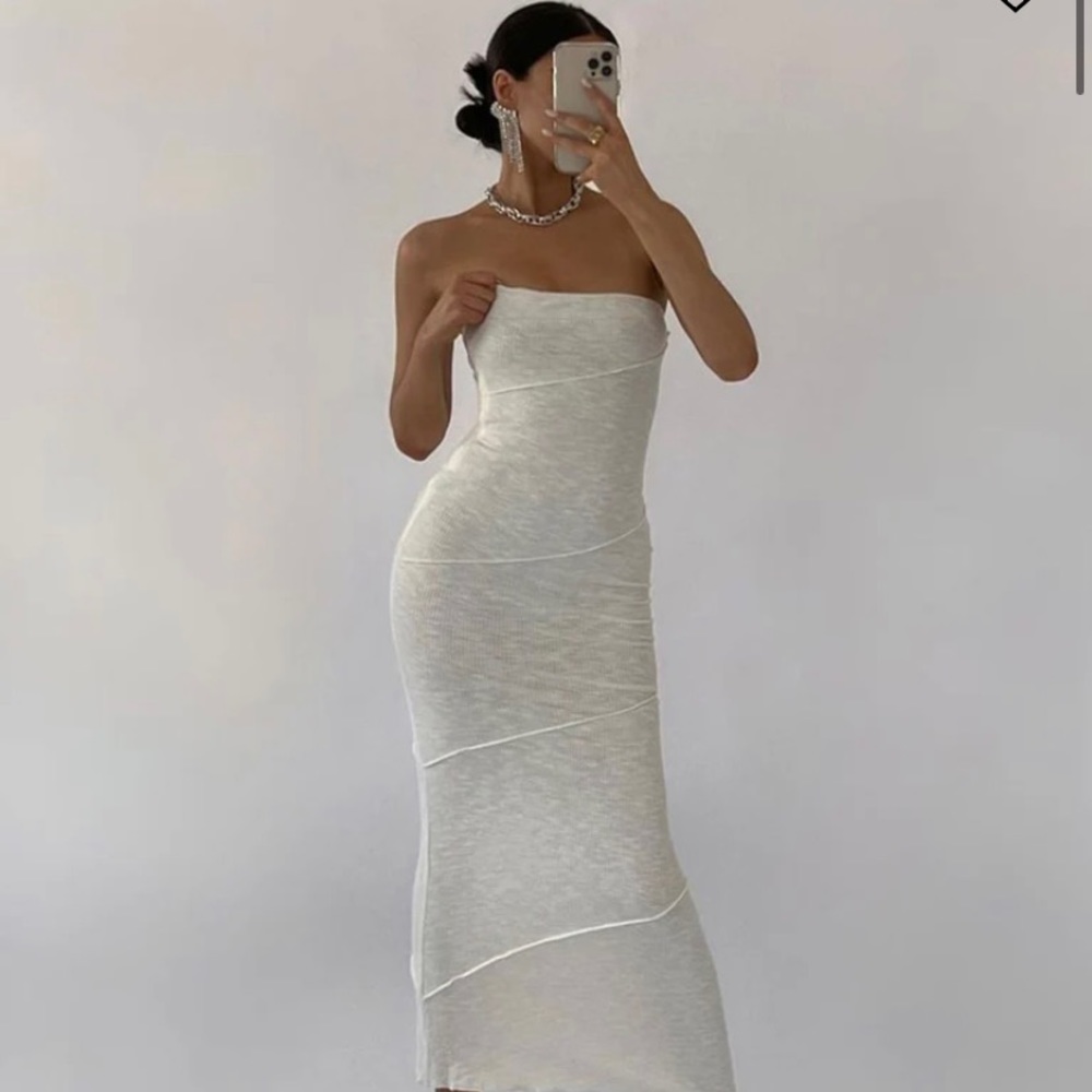 Princess Polly Oscar Midi Dress in White
